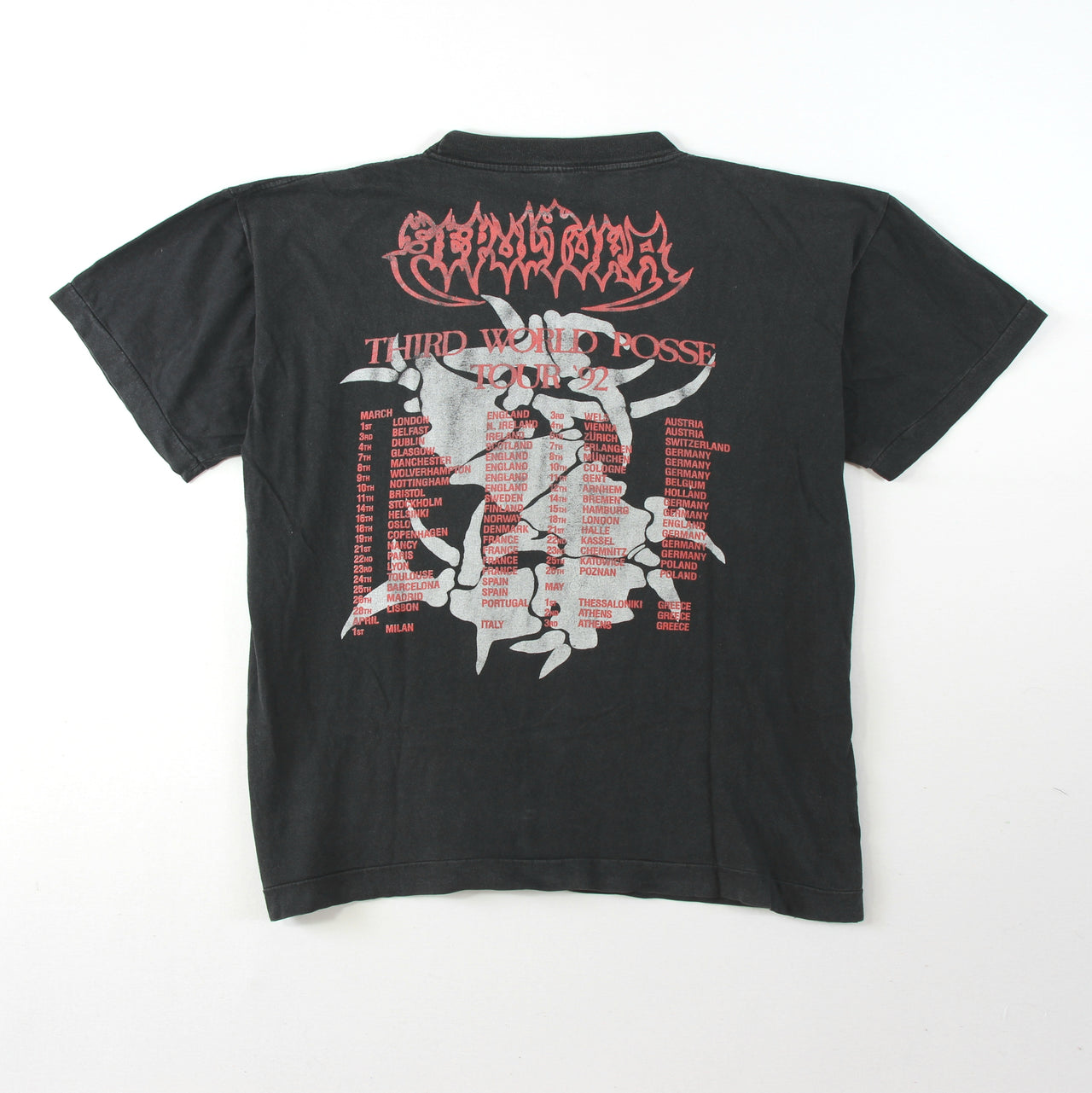 Sepultura - Third World Posse 1992 Vintage Band Shirt - L