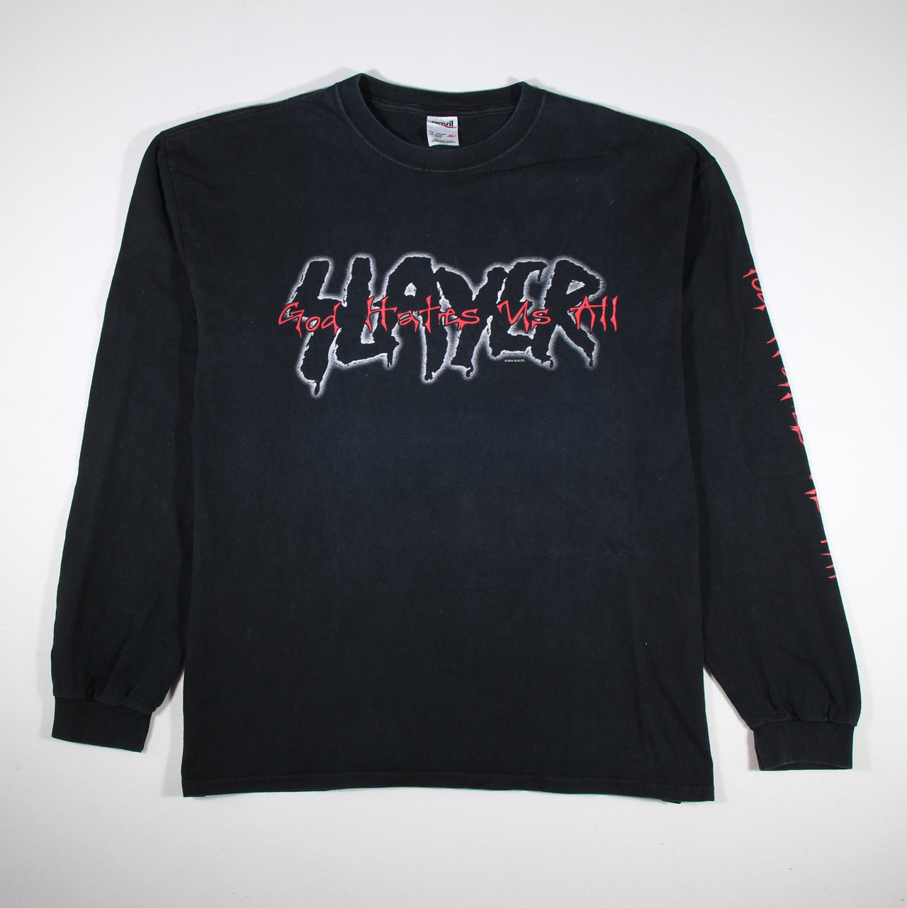 Slayer - God Hates us All 2001 Vintage Band Longsleeve - XL