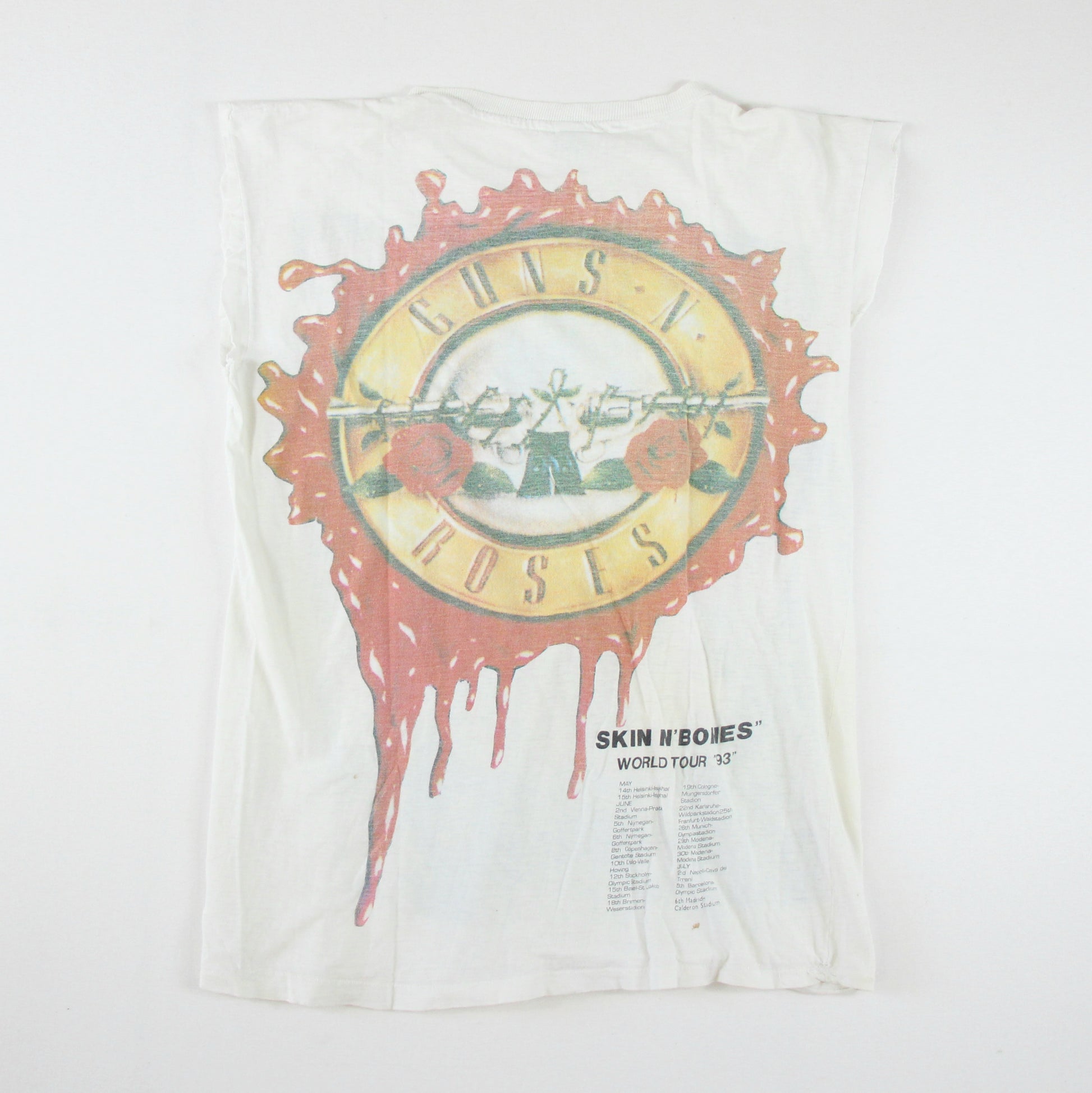 Guns n' Roses - Skin n' Bones World Tour 1993 Vintage Band Tanktop
