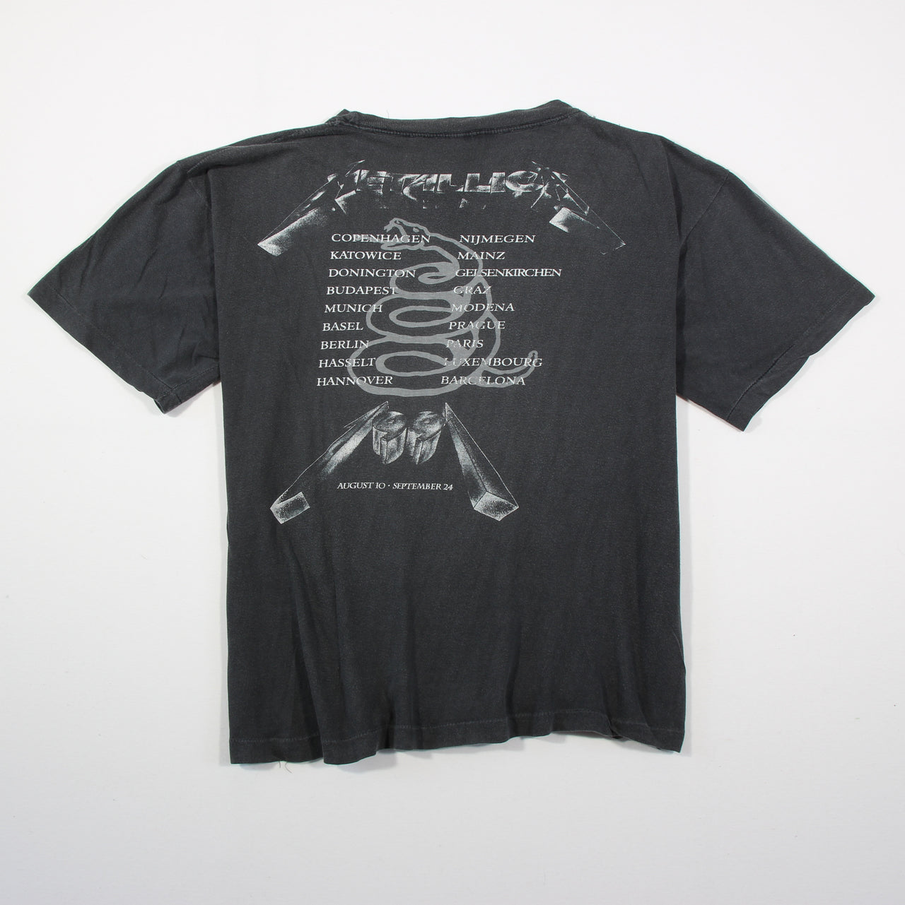 Metallica - Black Album 1991 Vintage Band Shirt - XL