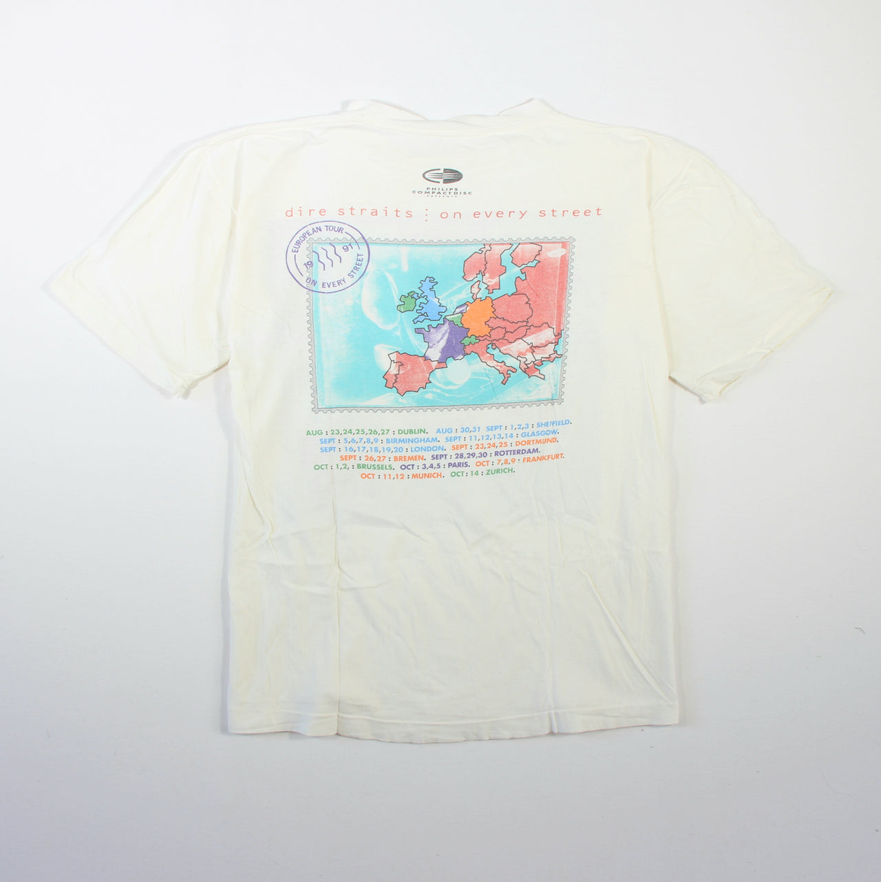 Dire Straits - On every Street Tour 1992 Vintage Band Shirt - L