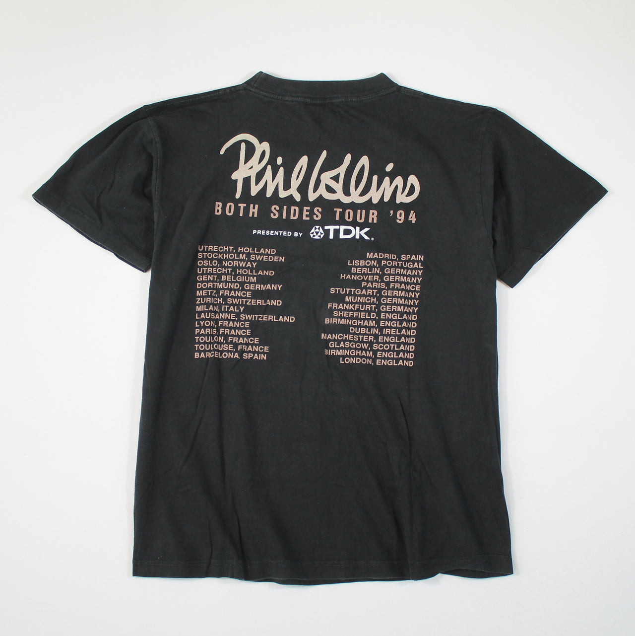 phil collins both sides tour 1994 shirt xl