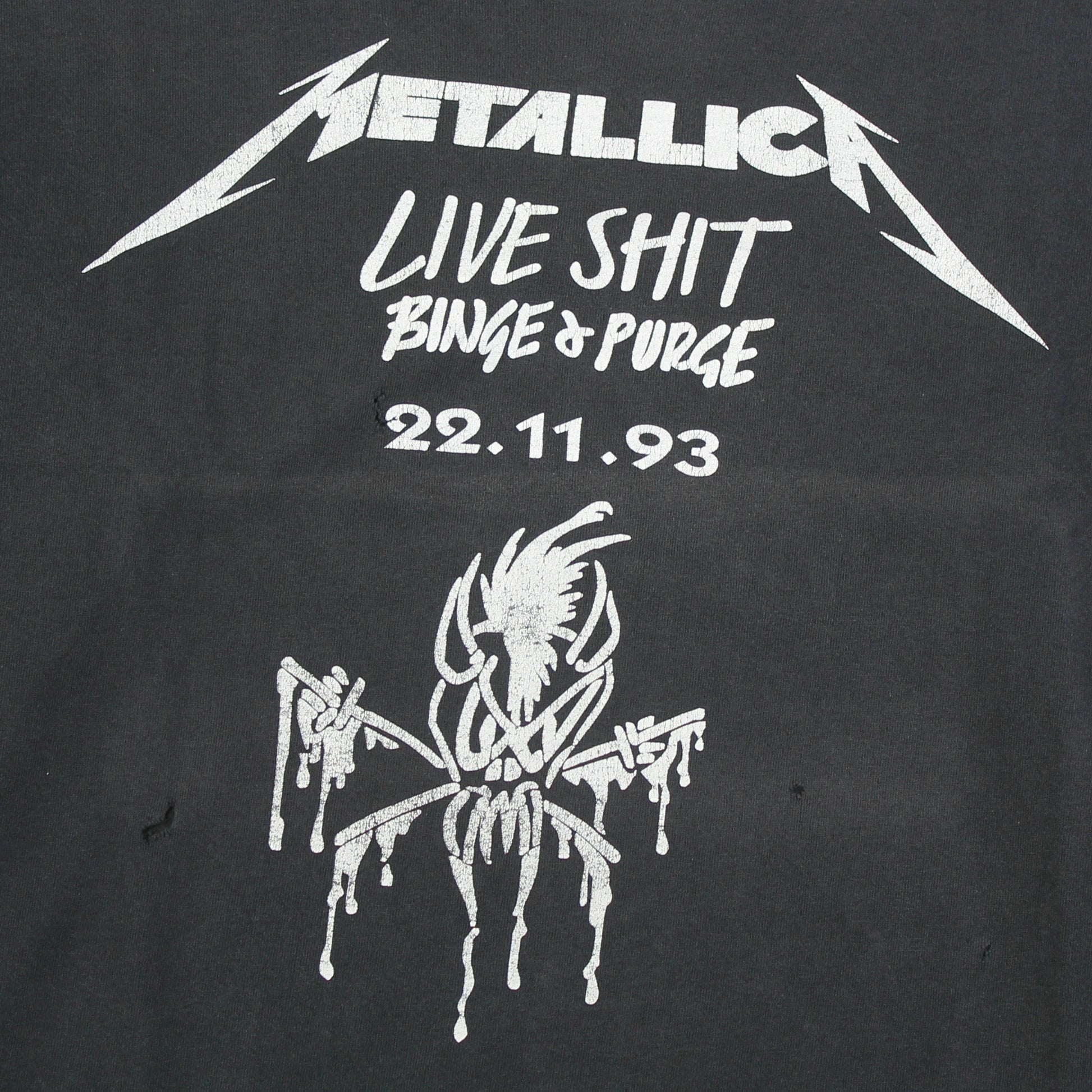 metallica live shit binge purge 1993 longsleeve l