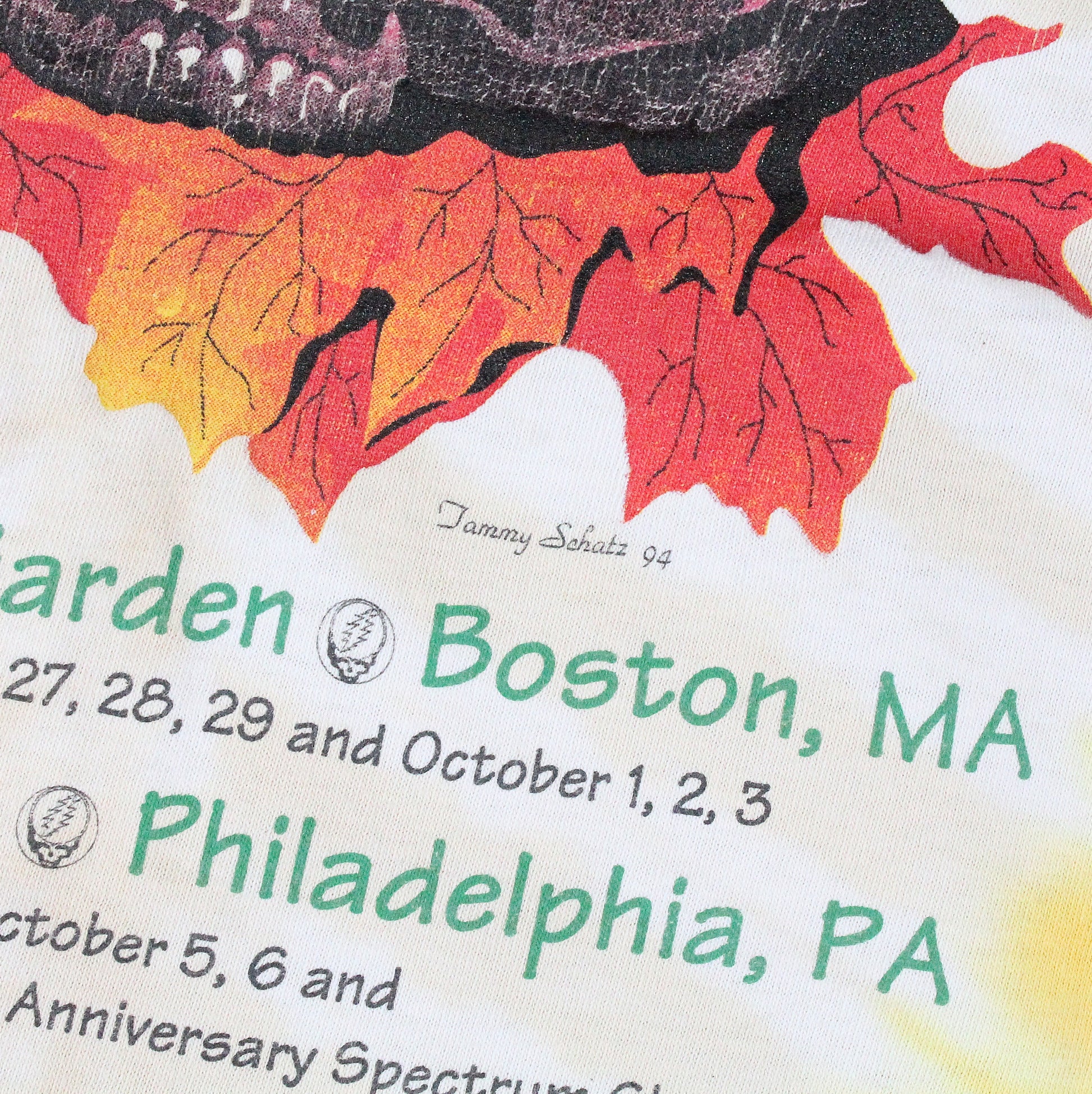 the grateful dead fall tour 1994 shirt xl