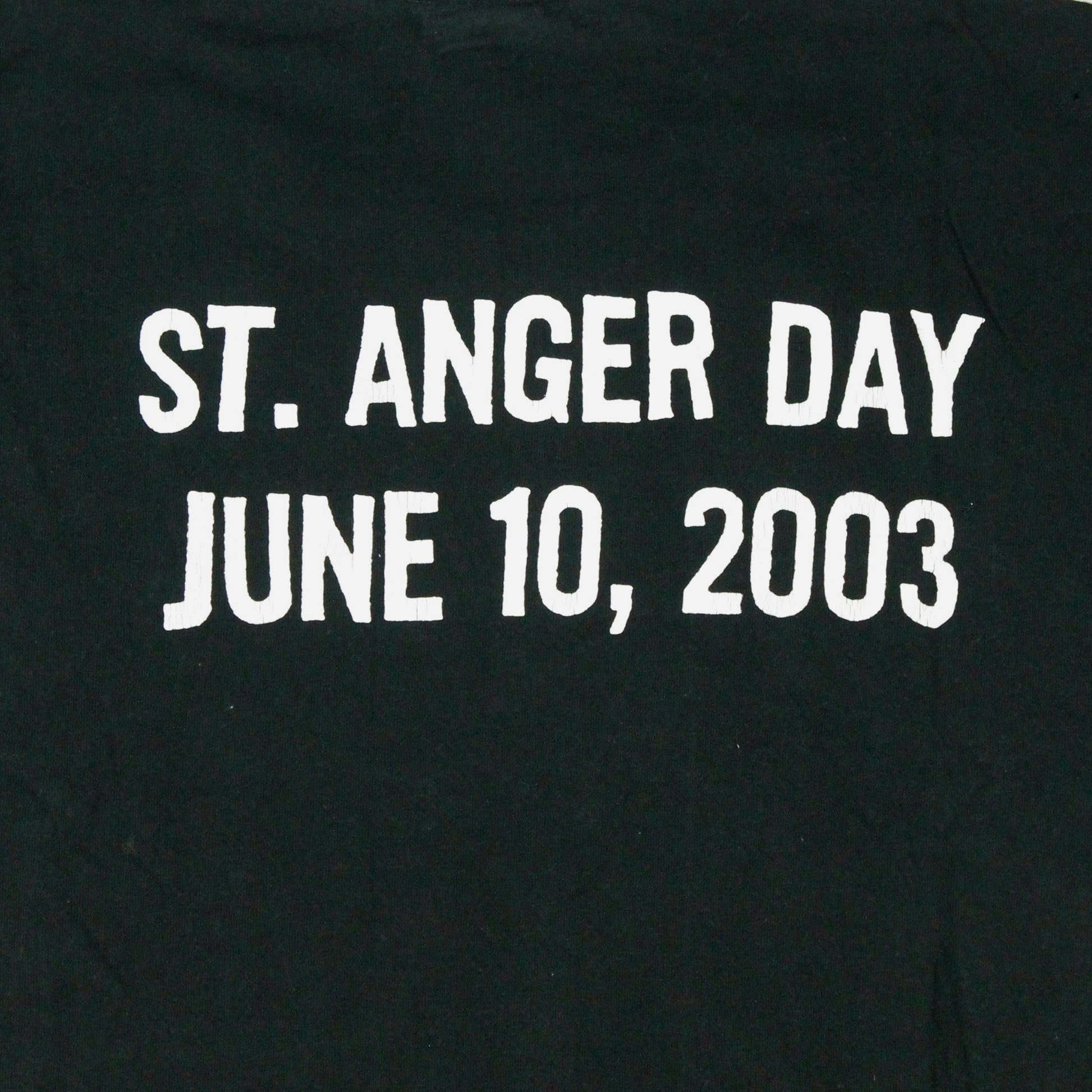 metallica st anger day 2003 shirt l