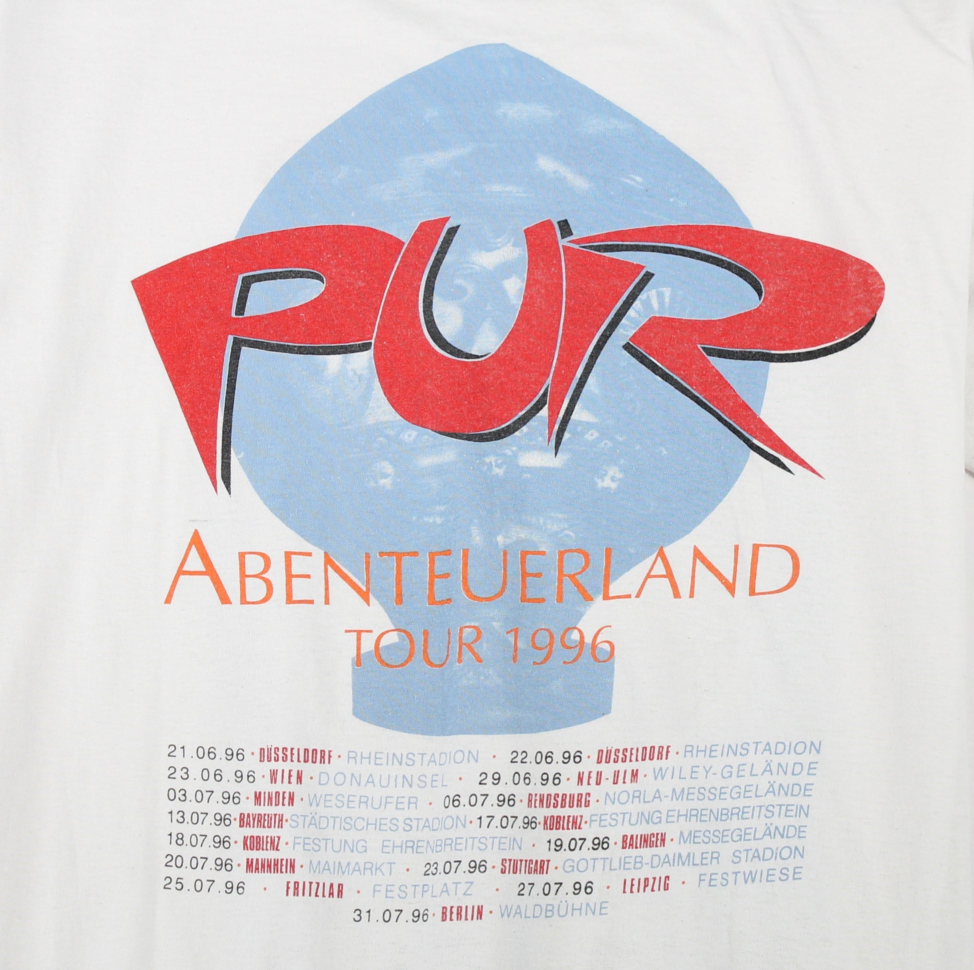 pur abenteuerland tour 1996 shirt xl