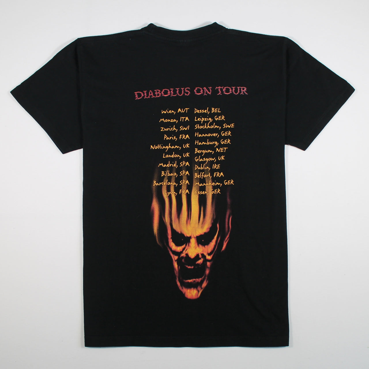 slayer diabolous on tour 1999 shirt l