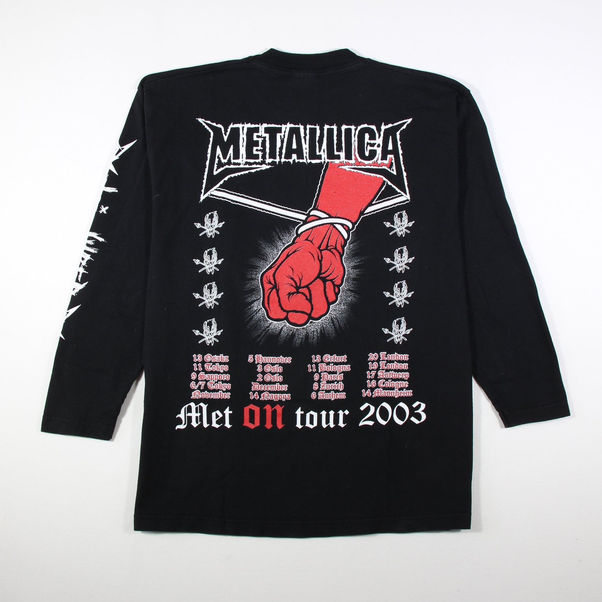 Metallica - Met on Tour San Francisco 2003 Vintage Band Longsleeve - L