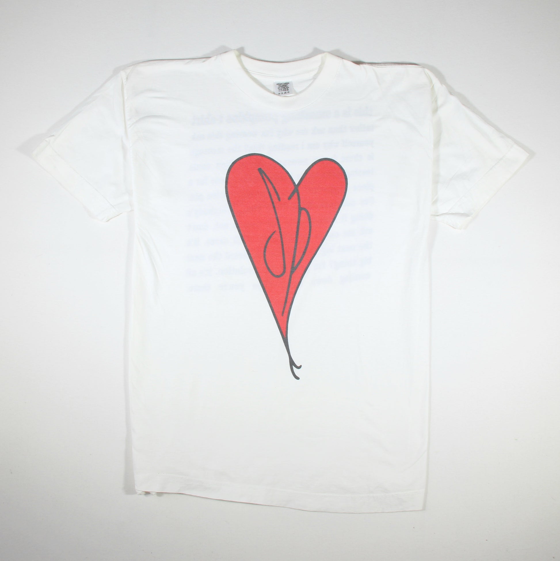 Smashing Pumpkins - Red Heart  1990s Vintage Band Shirt - XL