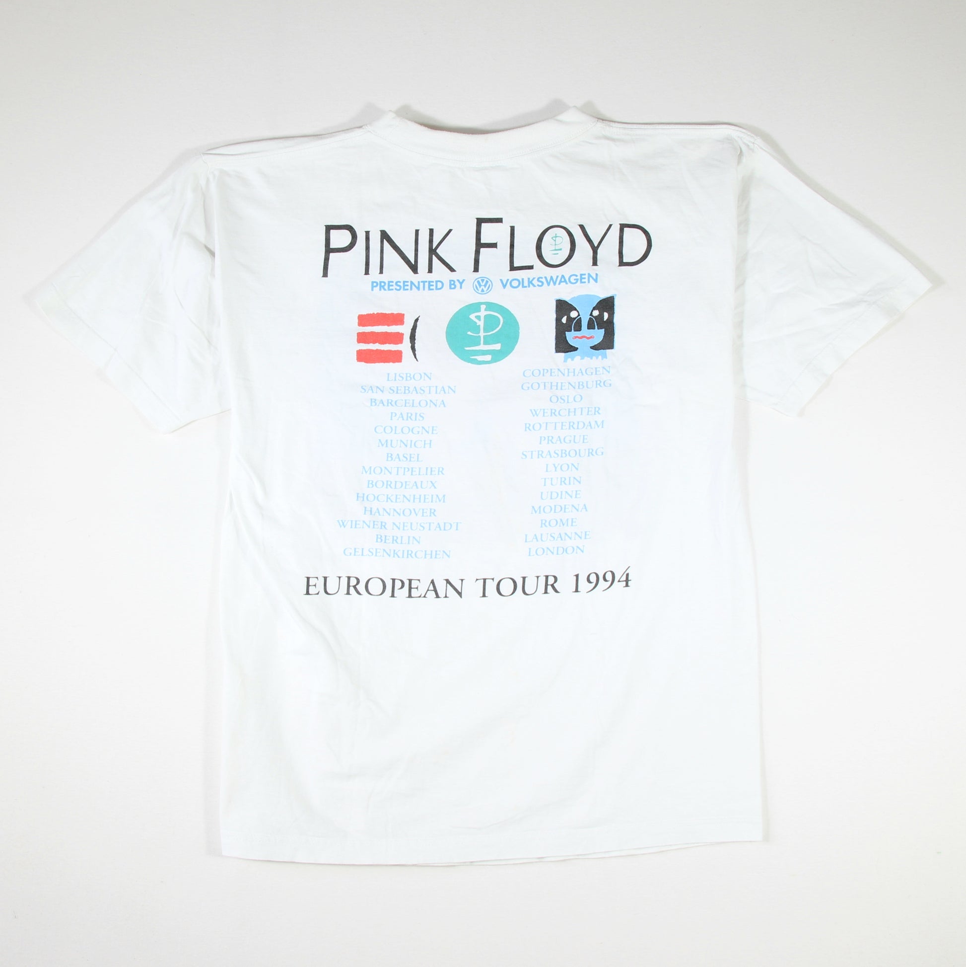 Pink Floyd - Division Bell European Tour 1994 Vintage Band Shirt 