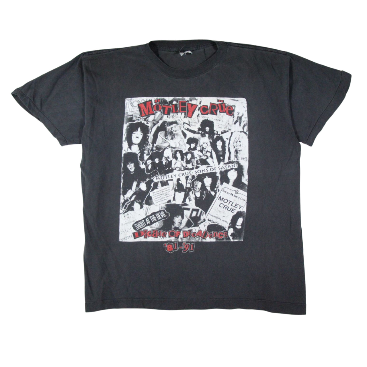 Mötley Crüe - A Decade of Decadence 1991 Vintage Band Shirt