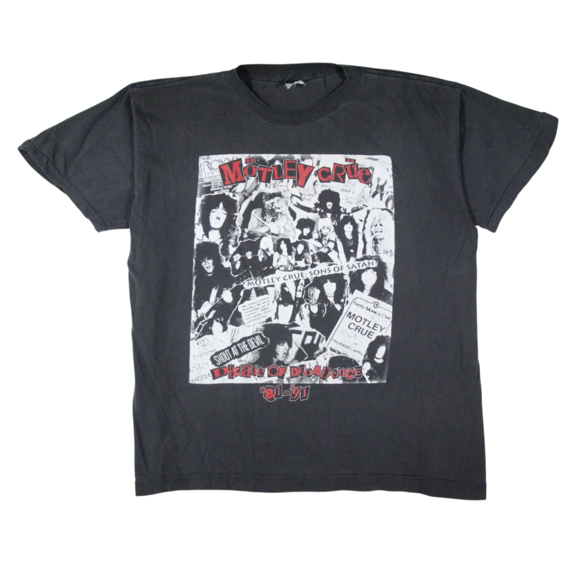 Mötley Crüe - A Decade of Decadence 1991 Vintage Band Shirt