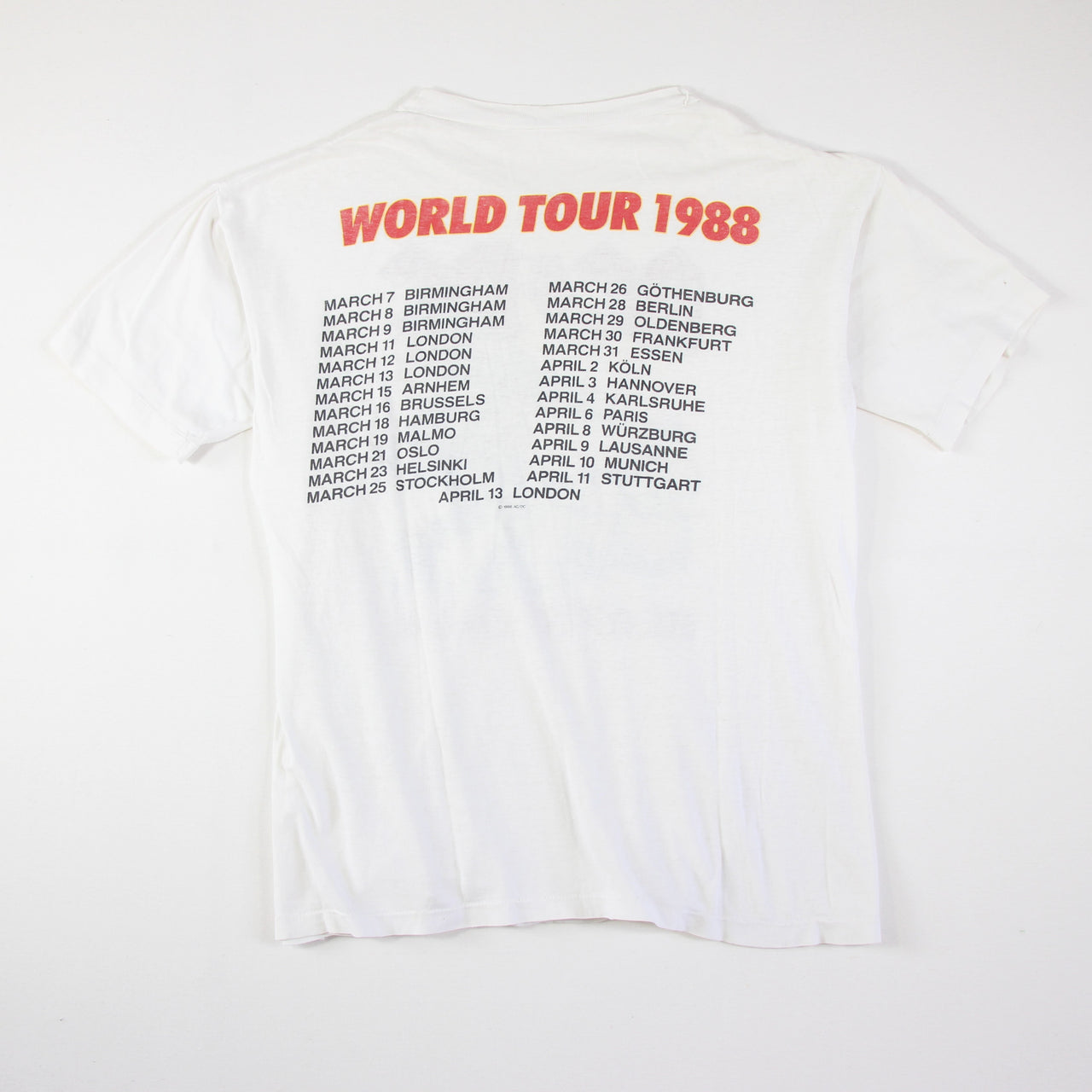 ACDC - Heat Seeker World Tour 1988 Vintage Band Shirt