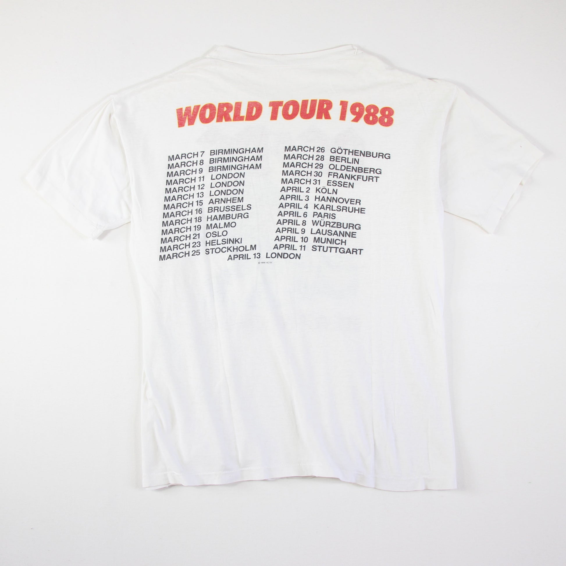 ACDC - Heat Seeker World Tour 1988 Vintage Band Shirt