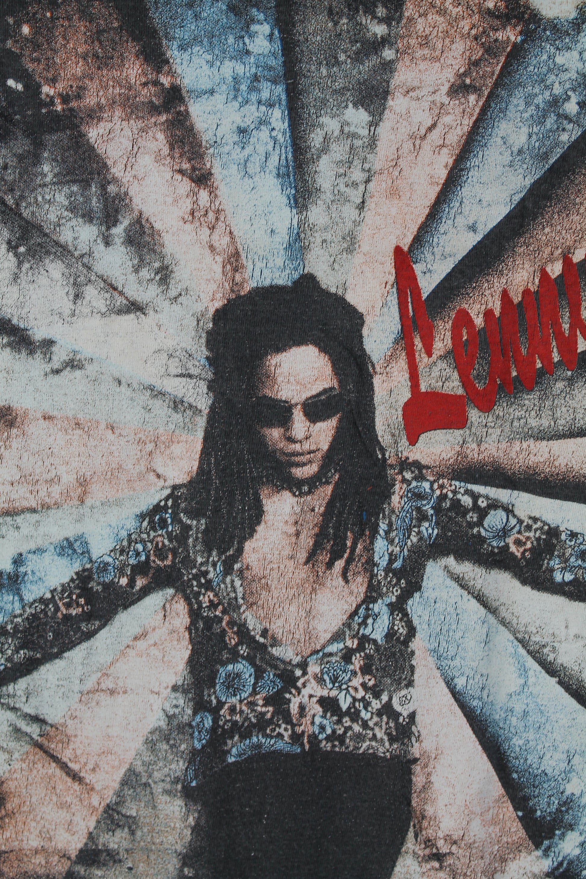 lenny kravitz all over print 1990s shirt m