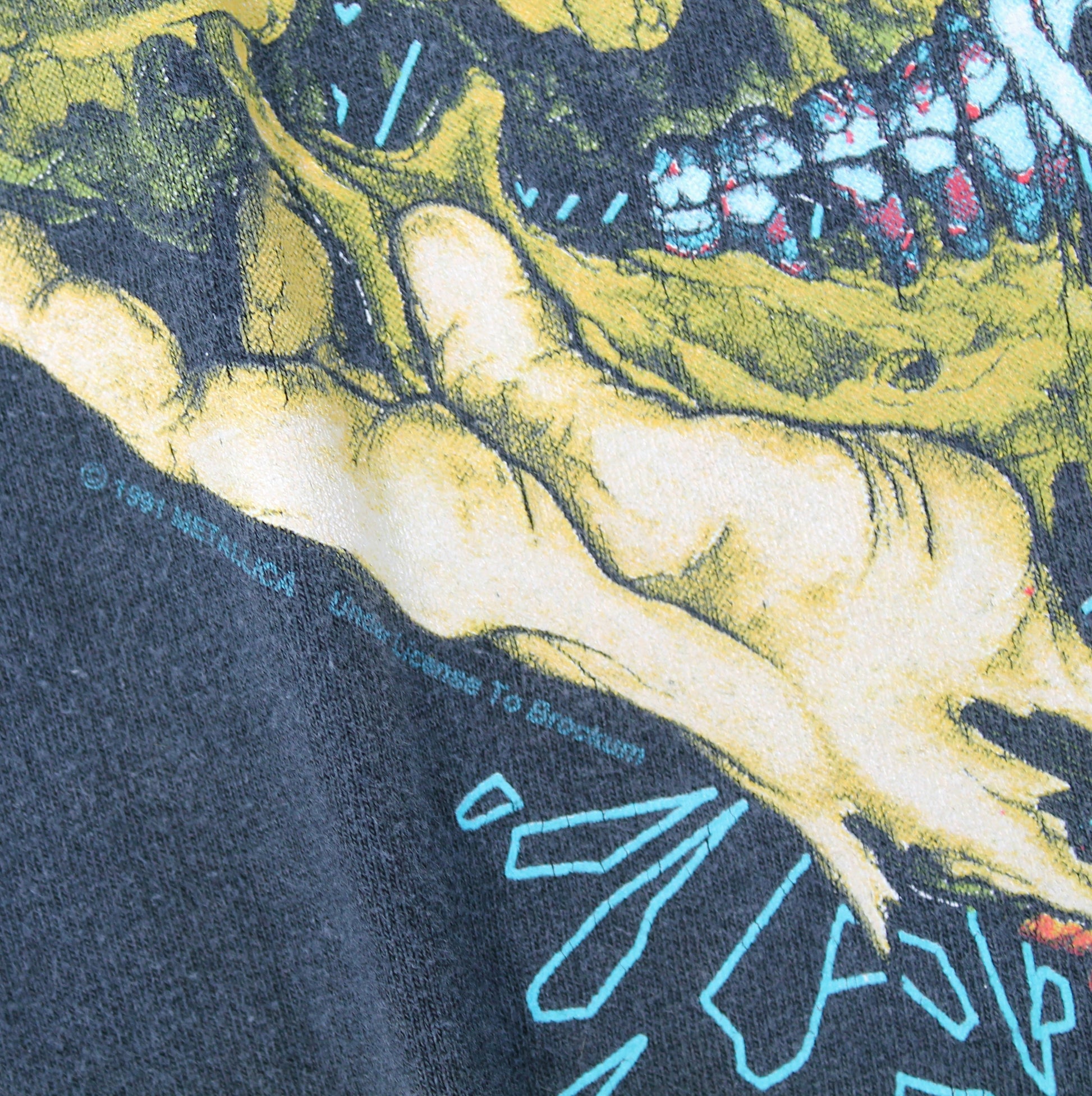 metallica sad but true 1991 shirt xl